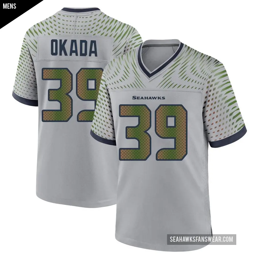 Youth Seattle Seahawks ＃39 Ty Okada White Game Jersey