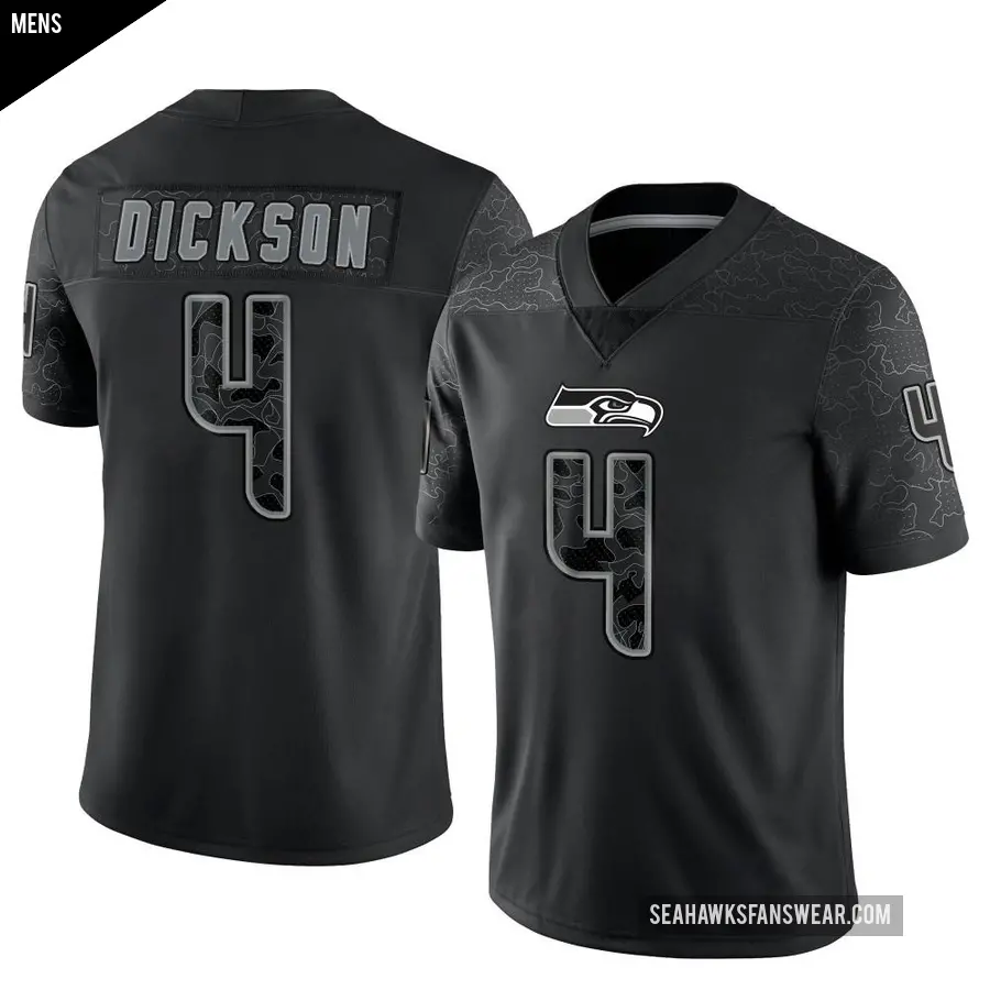 Men's Seattle Seahawks ＃4 Michael Dickson Black Limited