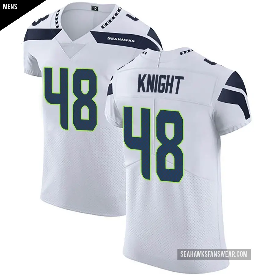 Men's Seattle Seahawks ＃48 Tyrice Knight White Elite Vapor Untouchable Jersey