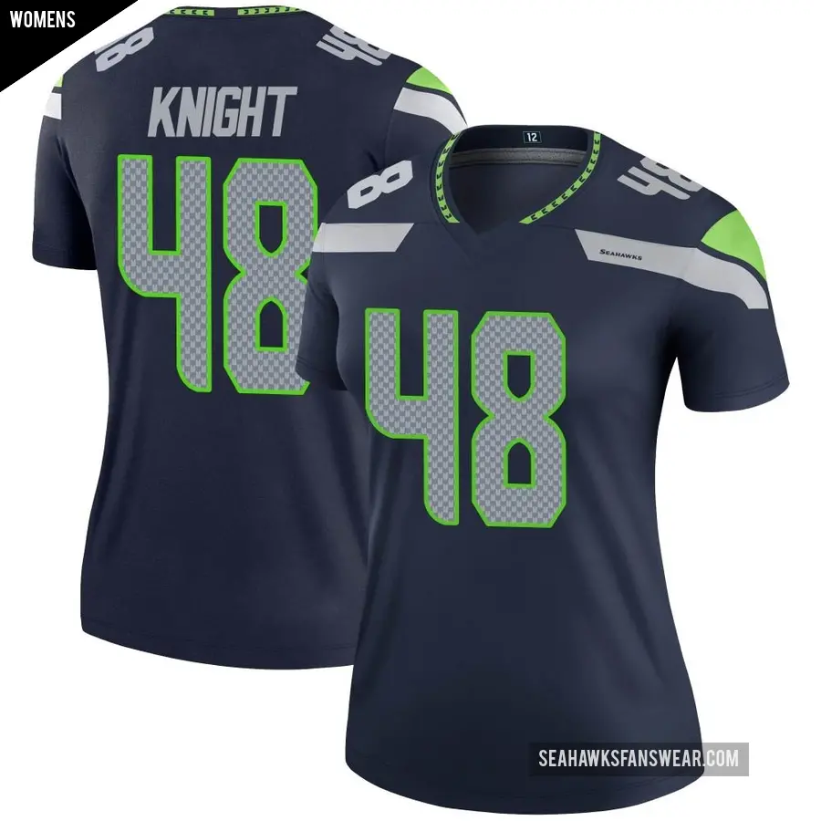 Women's Seattle Seahawks ＃48 Tyrice Knight Navy Legend Jersey
