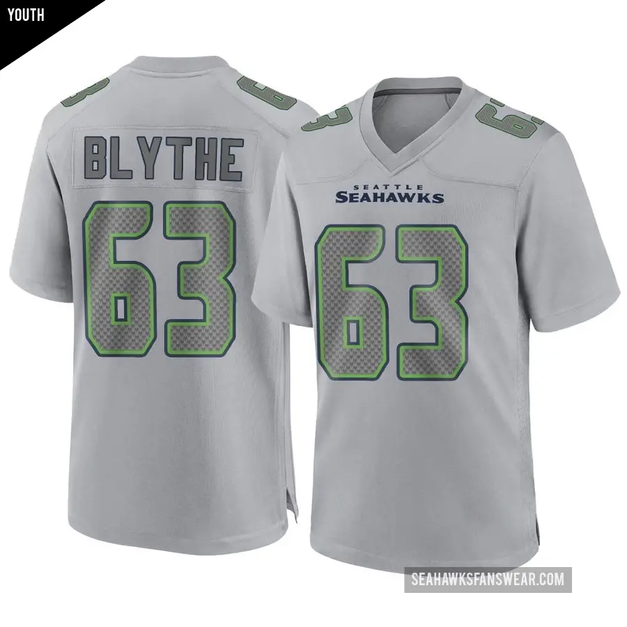 Youth Seattle Seahawks ＃63 Austin Blythe Gray Game
